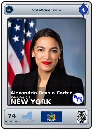 Alexandria Ocasio-Cortez card