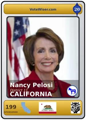 Nancy Pelosi card
